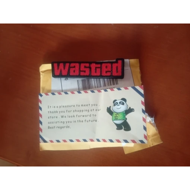 Parche Bordado Wasted Gaming photo review