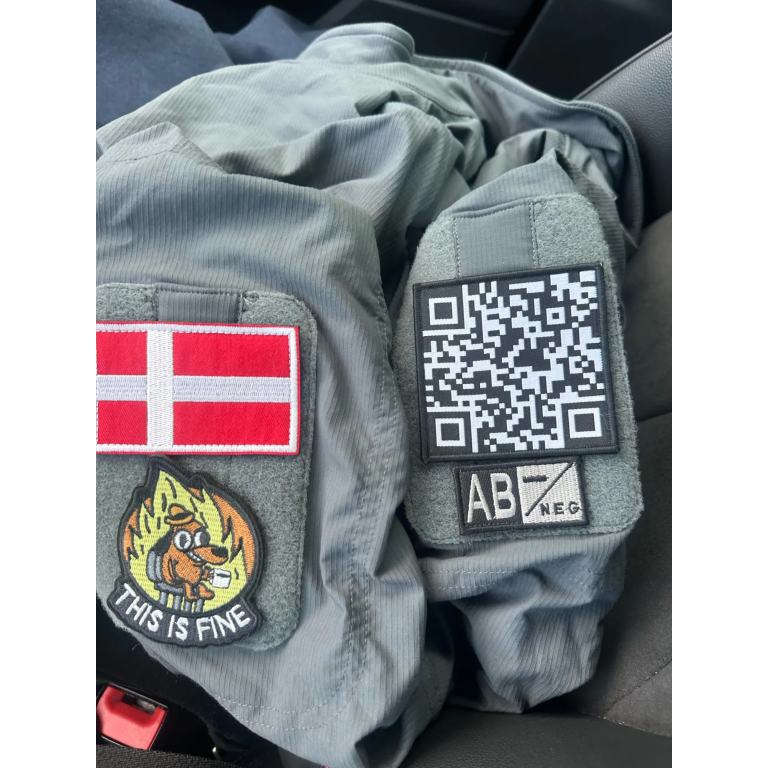 This is fine funny meme patch photo review