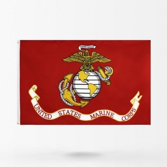 Bandera militar del cuerpo de marines