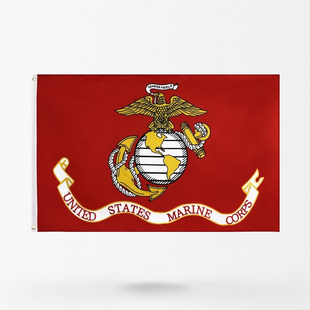 Bandera militar del cuerpo de marines