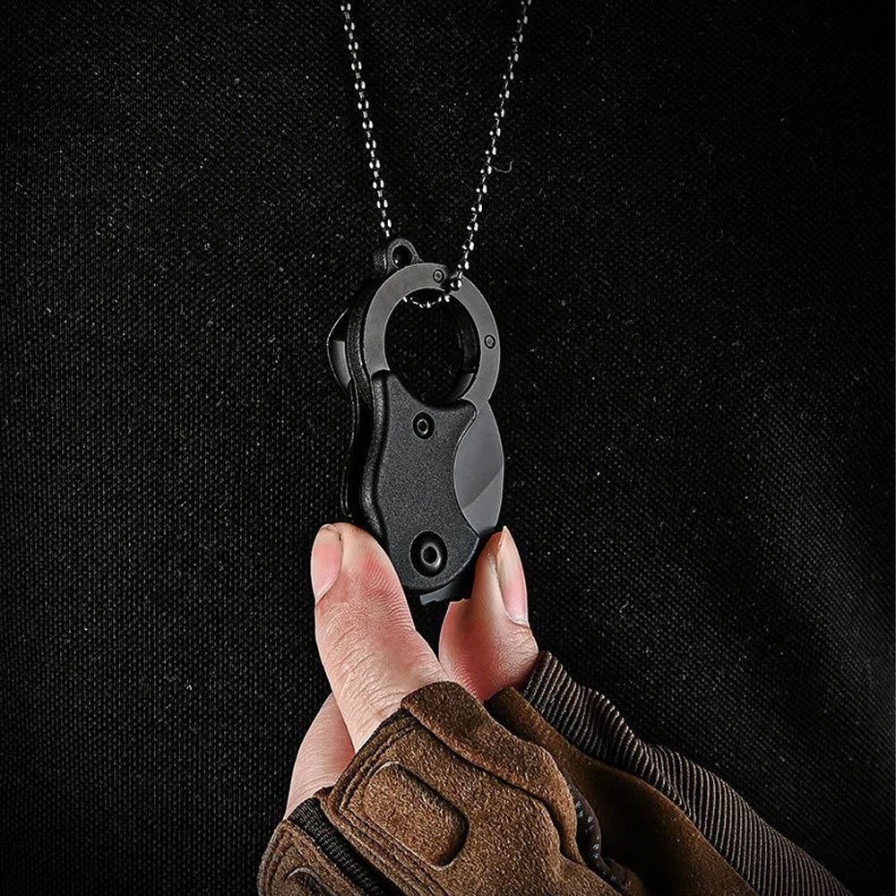 Navaja táctica de llavero con hoja hawkbill - Imagen 4