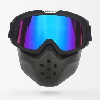 Máscara de airsoft con gafas tácticas
