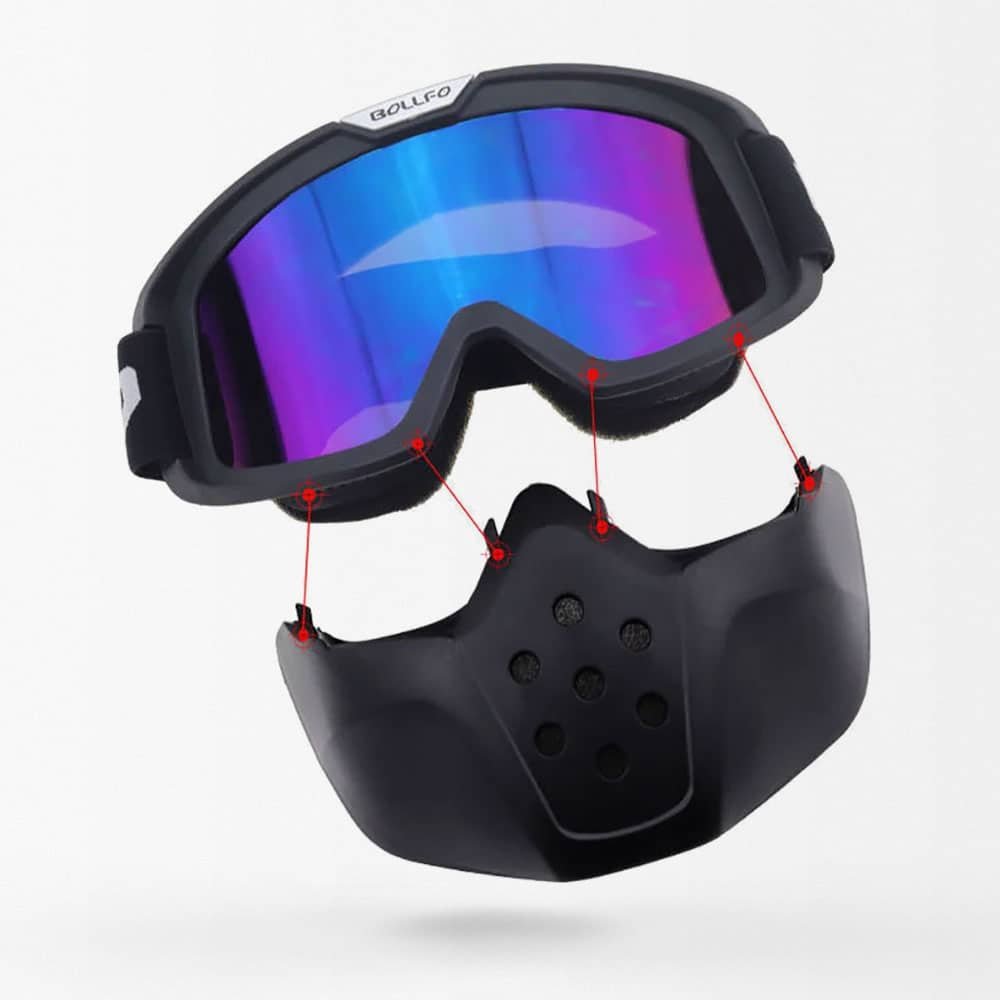 Máscara de airsoft con gafas tácticas - Imagen 4