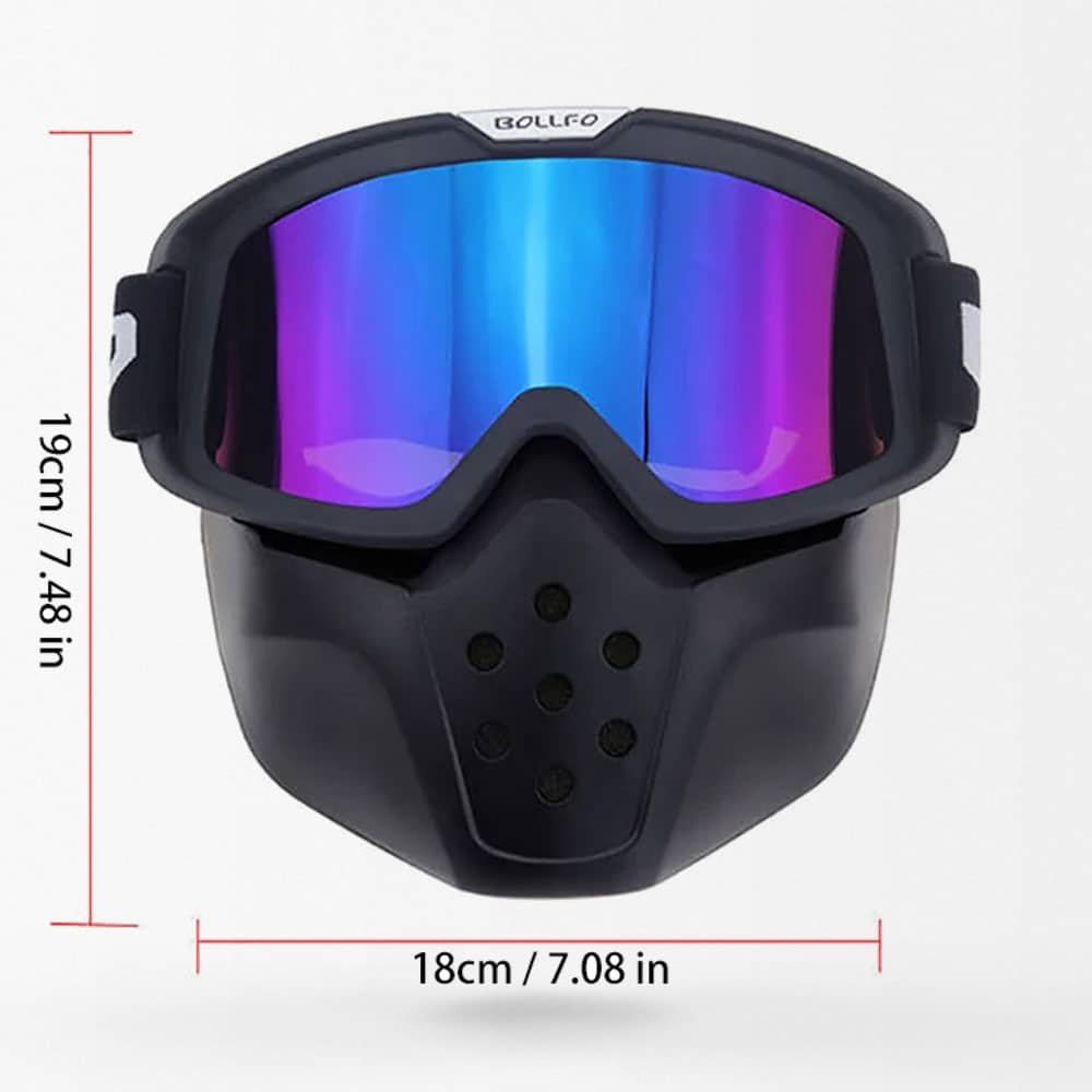 Máscara de airsoft con gafas tácticas - Imagen 3