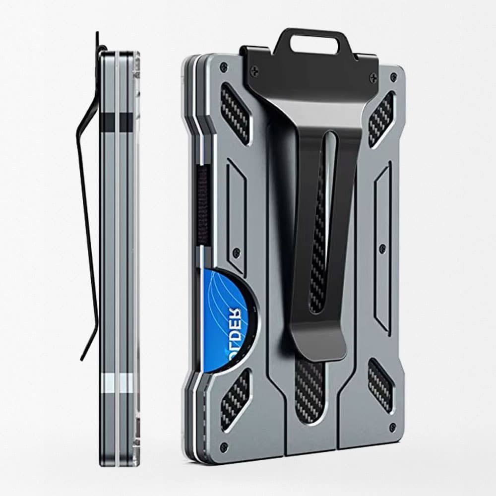 Cartera táctica de aluminio para tarjetas - Imagen 2