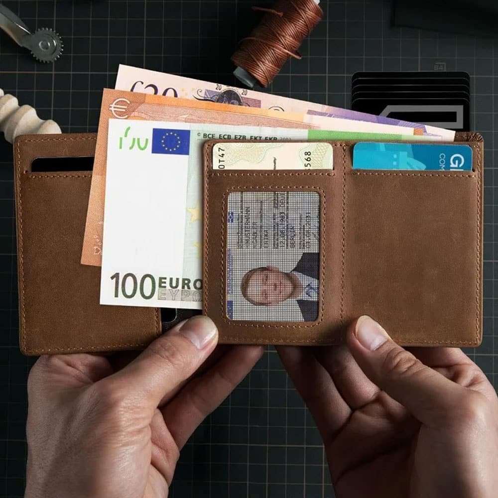 Cartera con tarjetero automático desplegable - Imagen 3