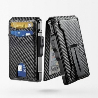 Cartera automática pop-up de fibra de carbono