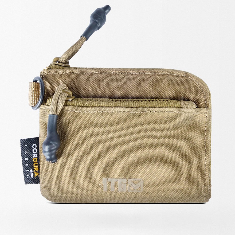 Cartera militar con cremallera para monedas
