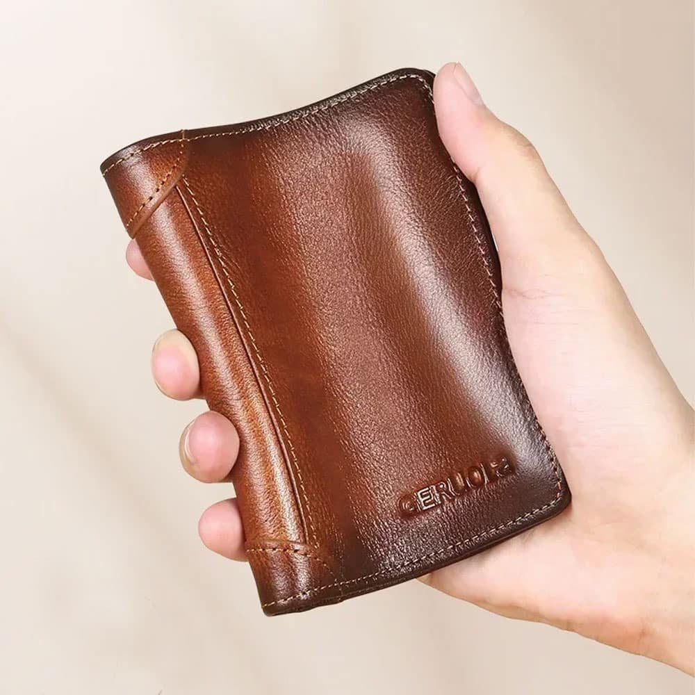 Cartera táctica bifold de cuero - Imagen 5