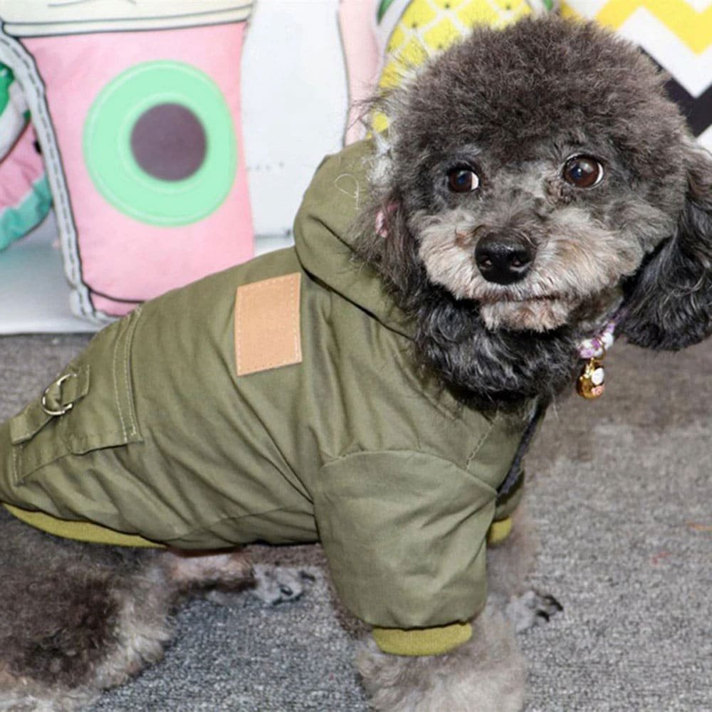 Chaqueta táctica para perro con capucha - Imagen 4