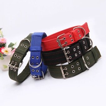 Collar táctico para perro con hebilla de doble pasador