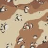 6 colores de camuflaje desértico con chispas de chocolate